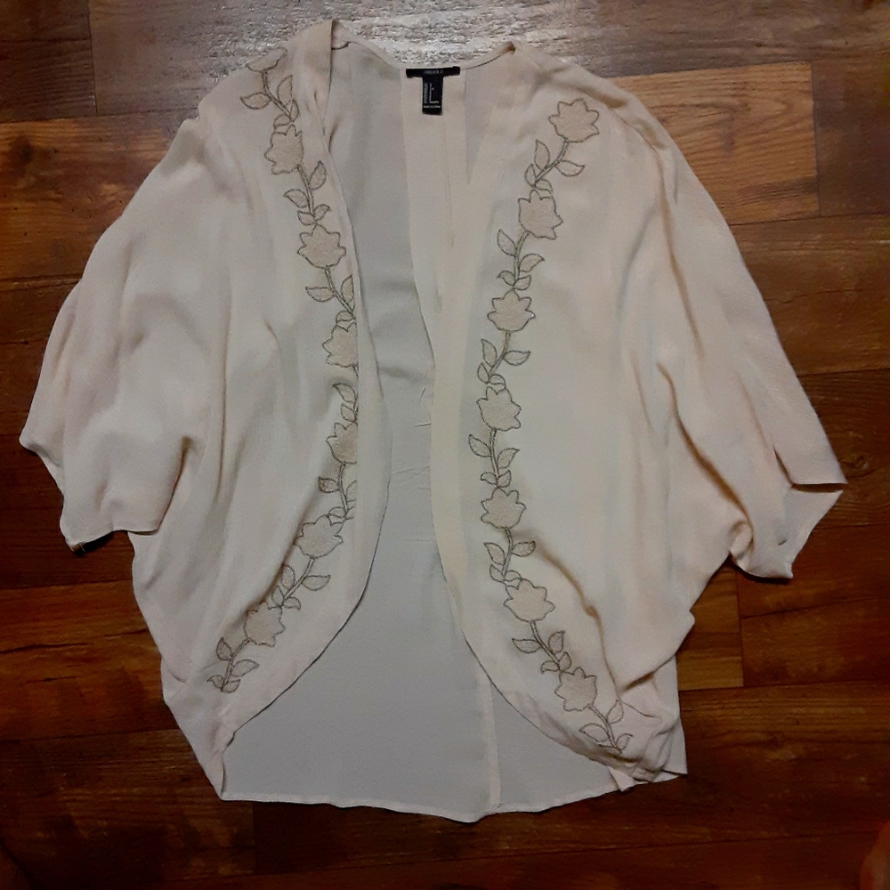 Forever 21 Cream Shawl